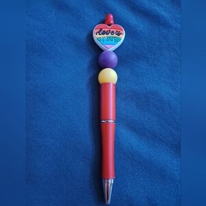 Handmade Love Is Love Beaded Pen